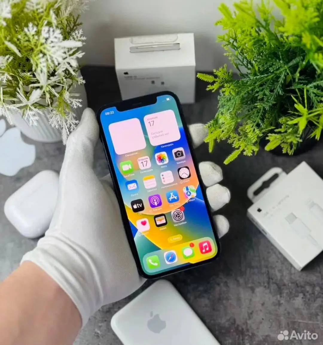 Продам Apple iPhone 12 64gb синий цвет - Смартфоны (Электроника) в Чита