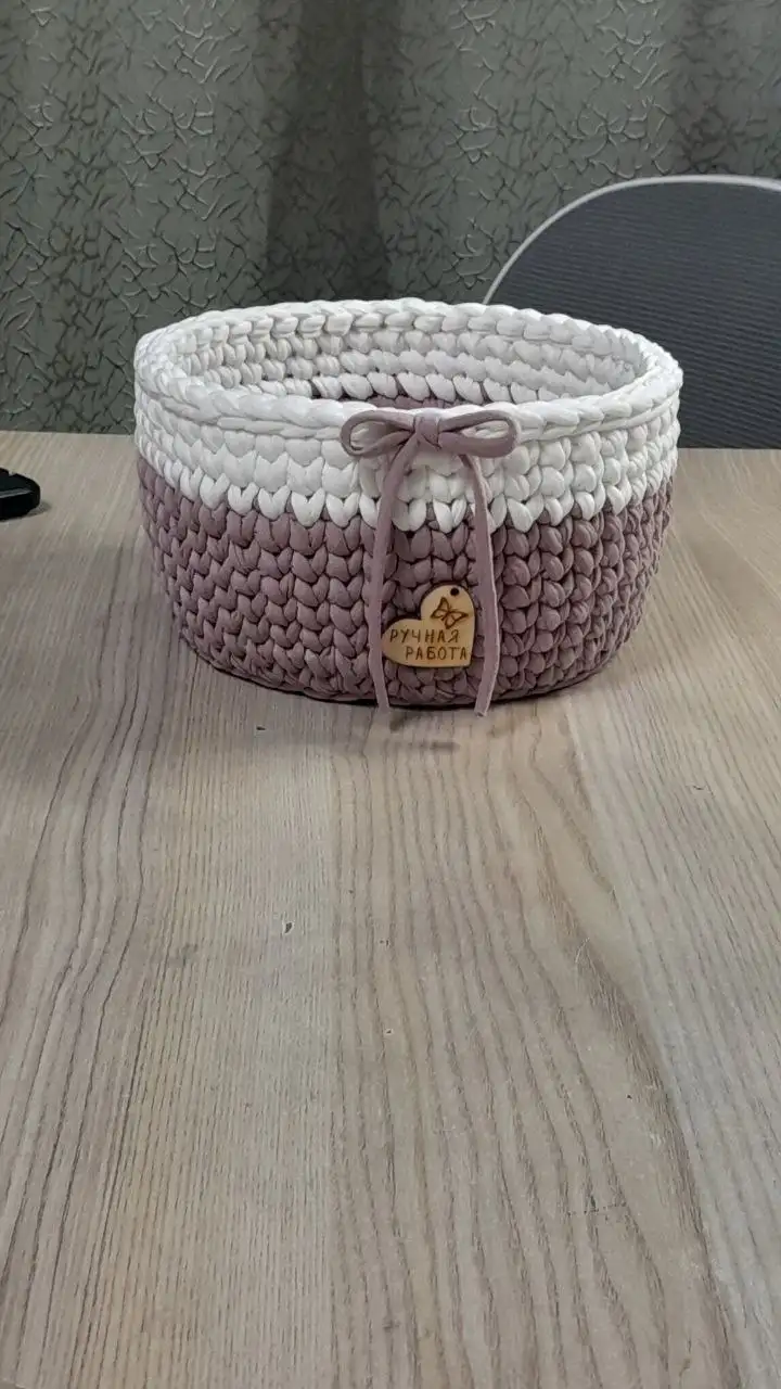 Корзинки из трикотажной пряжи на заказ - Рукоделие (Барахолка) в Чита