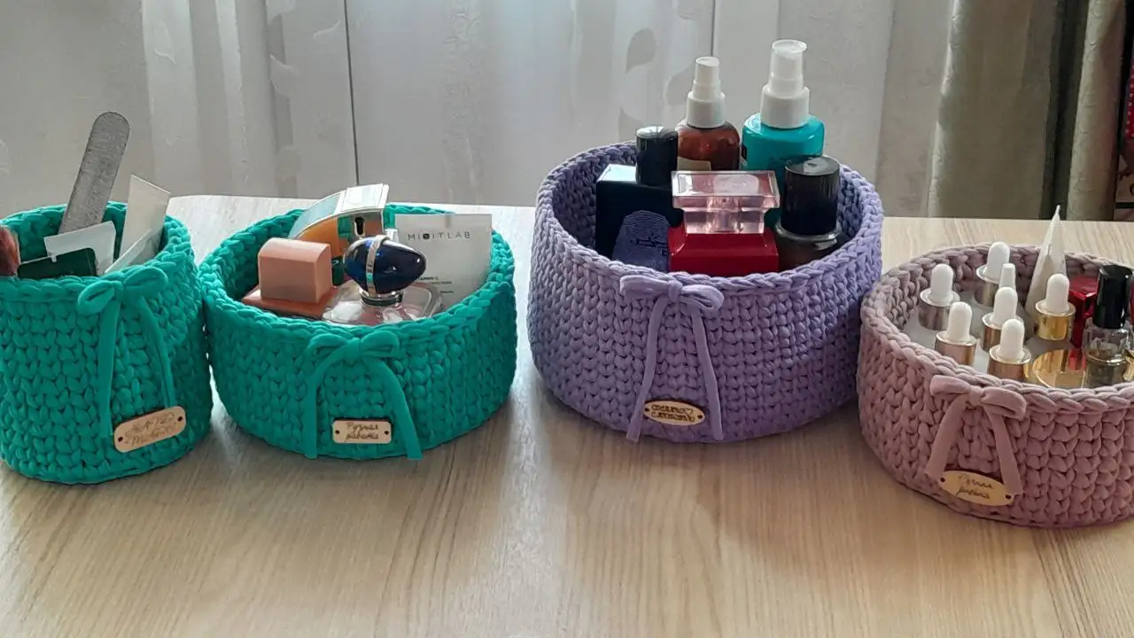 Корзинки из трикотажной пряжи на заказ - Рукоделие (Барахолка) в Чита