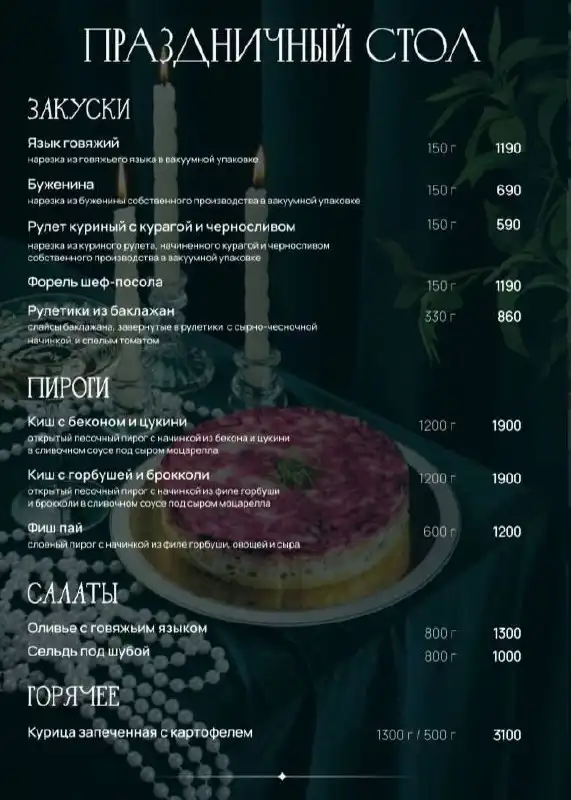 Закажите готовый новогодний стол от Лето-Бар