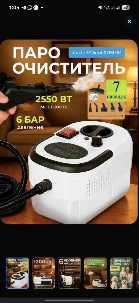 Аренда моющего пылесоса и пароочистителя