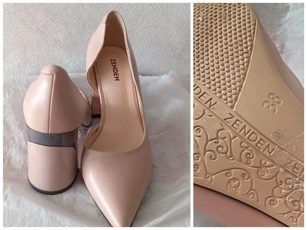 Туфли 38 размера на каблуке 5 см - Обувь (Одежда) в Красноярск