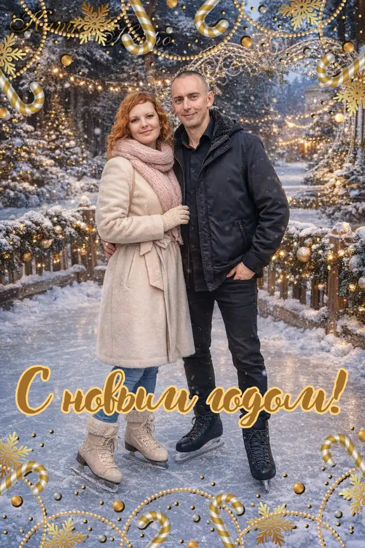 Персональные новогодние открытки из ваших фото