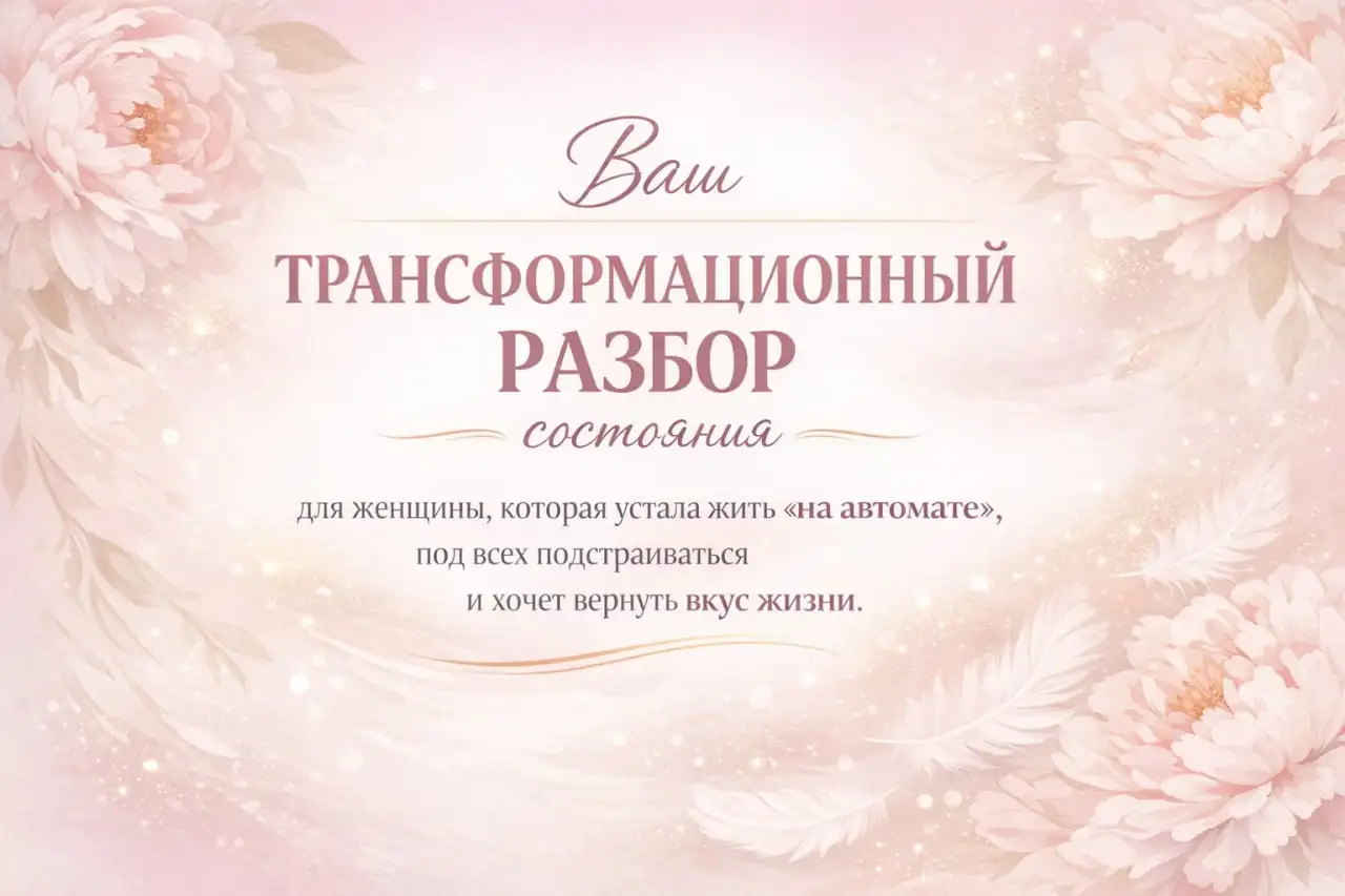 Трансформационные разборы для женщин: от рутины к удовольствию - Коучинг/Психология (Услуги) в Неизвестно