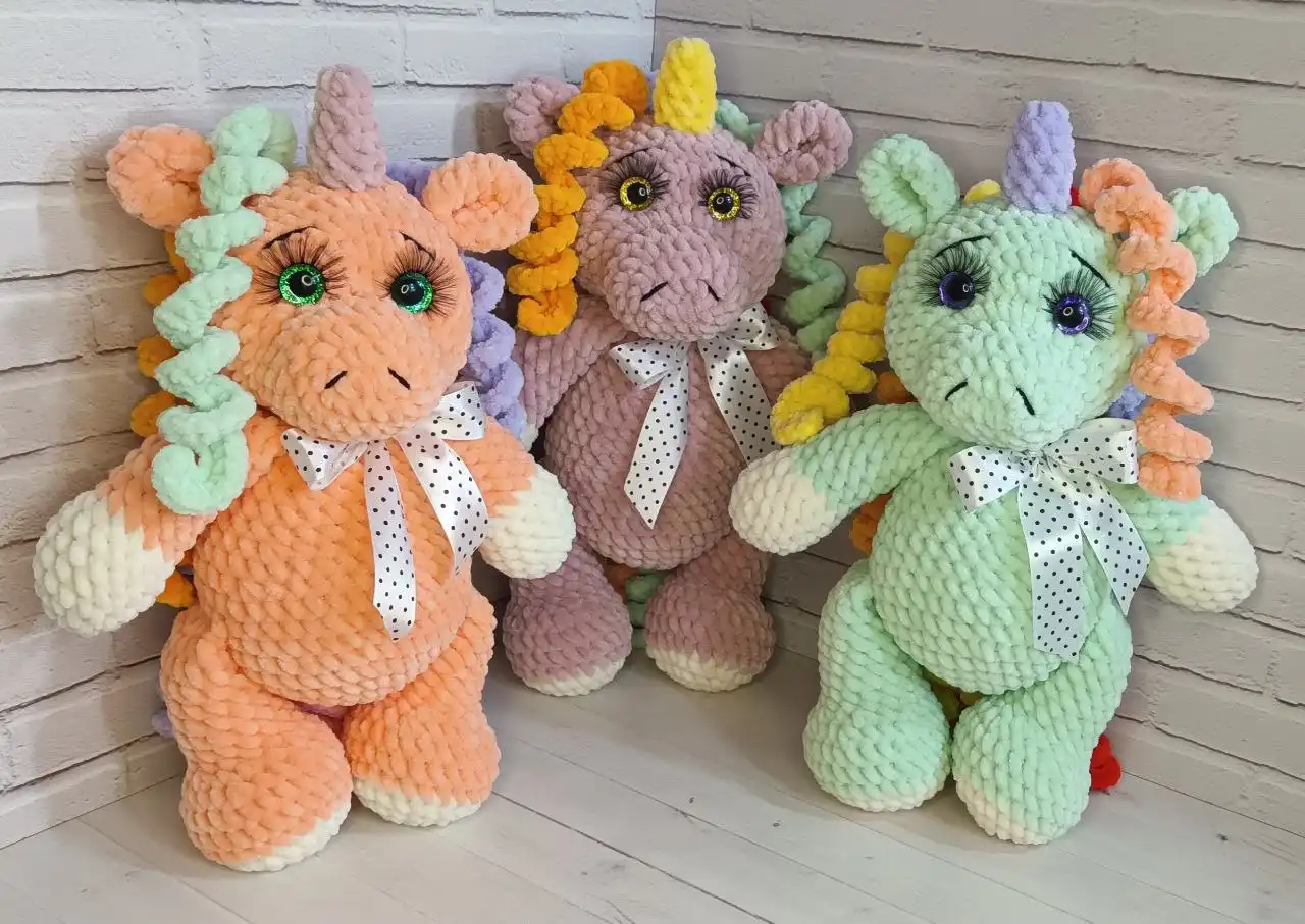 Мягкие плюшевые Единорожки с яркими кудряшками - Игрушки (Барахолка) в Братск