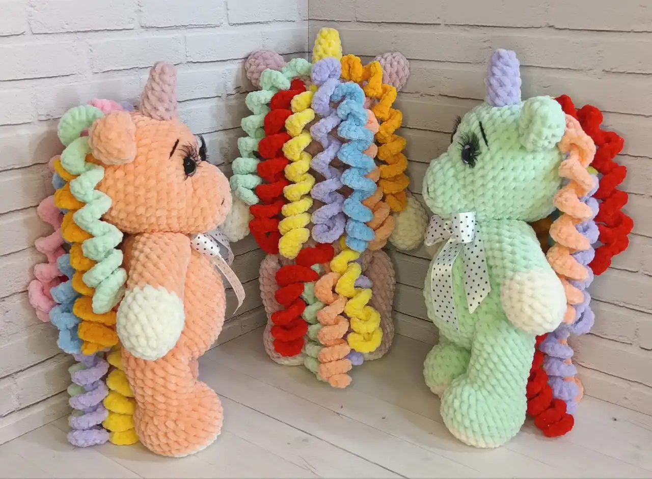 Мягкие плюшевые Единорожки с яркими кудряшками - Игрушки (Барахолка) в Братск