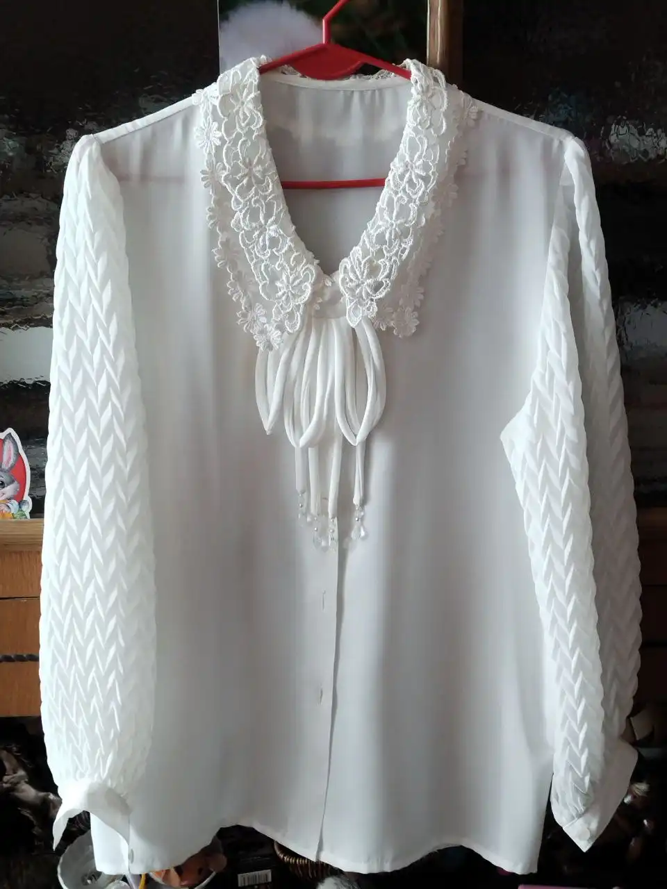 Женская блузка с отстёгивающимся бантом - Женская одежда (Одежда) в Братск