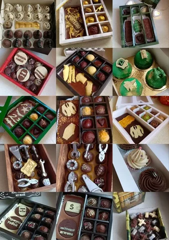 Тематические наборы трюфелей ручной работы к 23 февраля - Спортивные товары в Братск