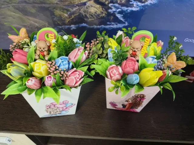 Букеты из мыла ручной работы с ароматом тюльпанов - Рукоделие в Братск