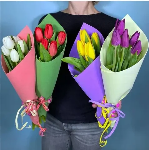 Предзаказ тюльпанов к 8 марта в Братске - Ножи в Братск
