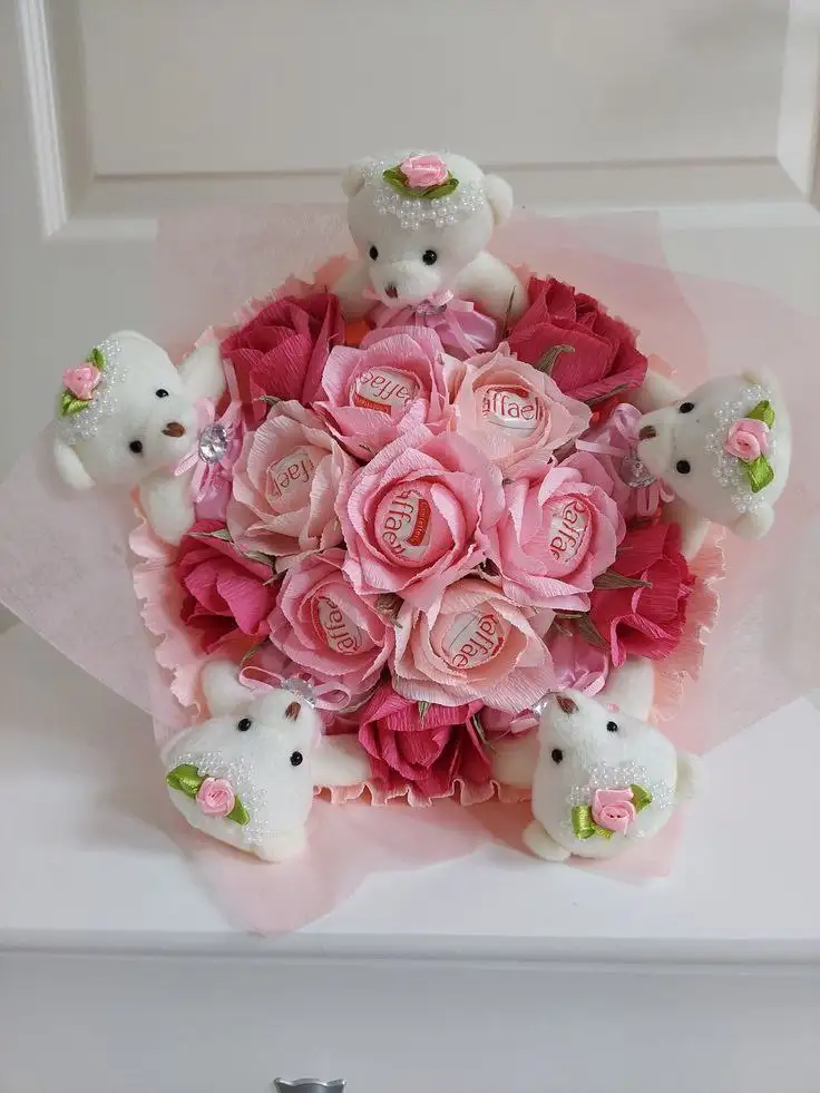 Букеты из атласных лент для декора и подарков - Рукоделие (Хобби и отдых) в Братск