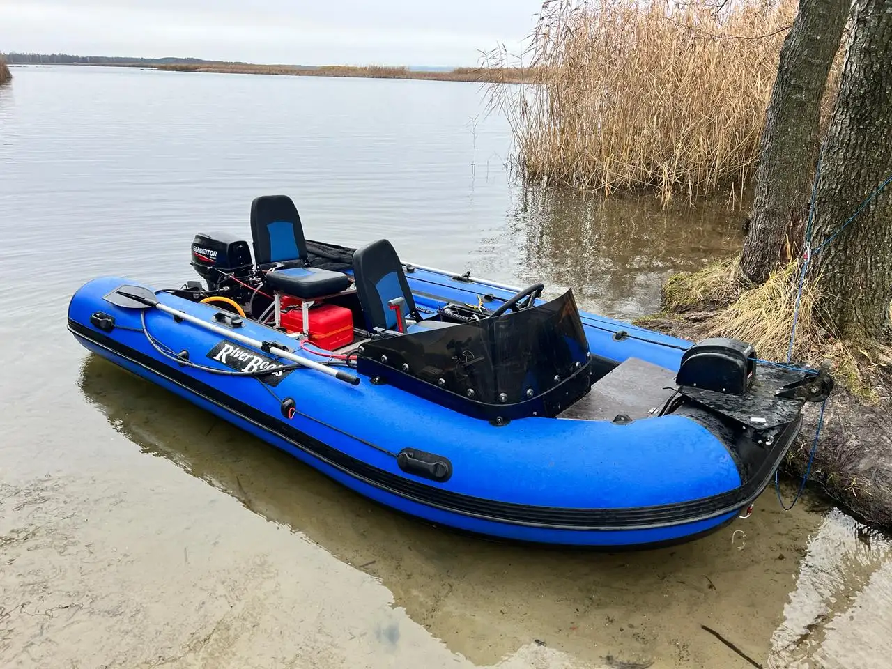 Лодка RiverBoats 430 + Мотор Гладиатор 9.9 ПРО - Лодки и моторы (Хобби и отдых) в Братск