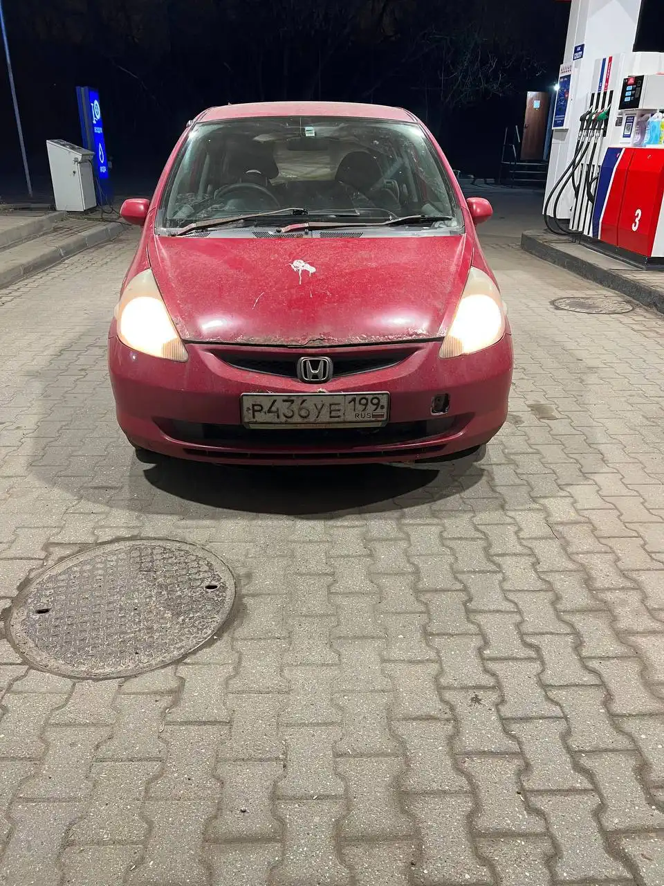 Honda FIT 2002 автомат, красный