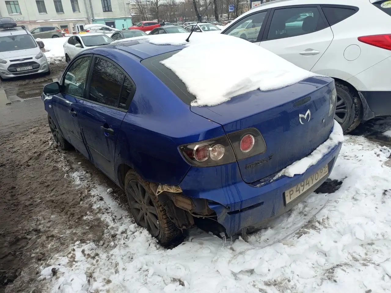 Мазда 3 2007 года после ДТП, требует вложений - Легковые автомобили (Авто) в Санкт-Петербург