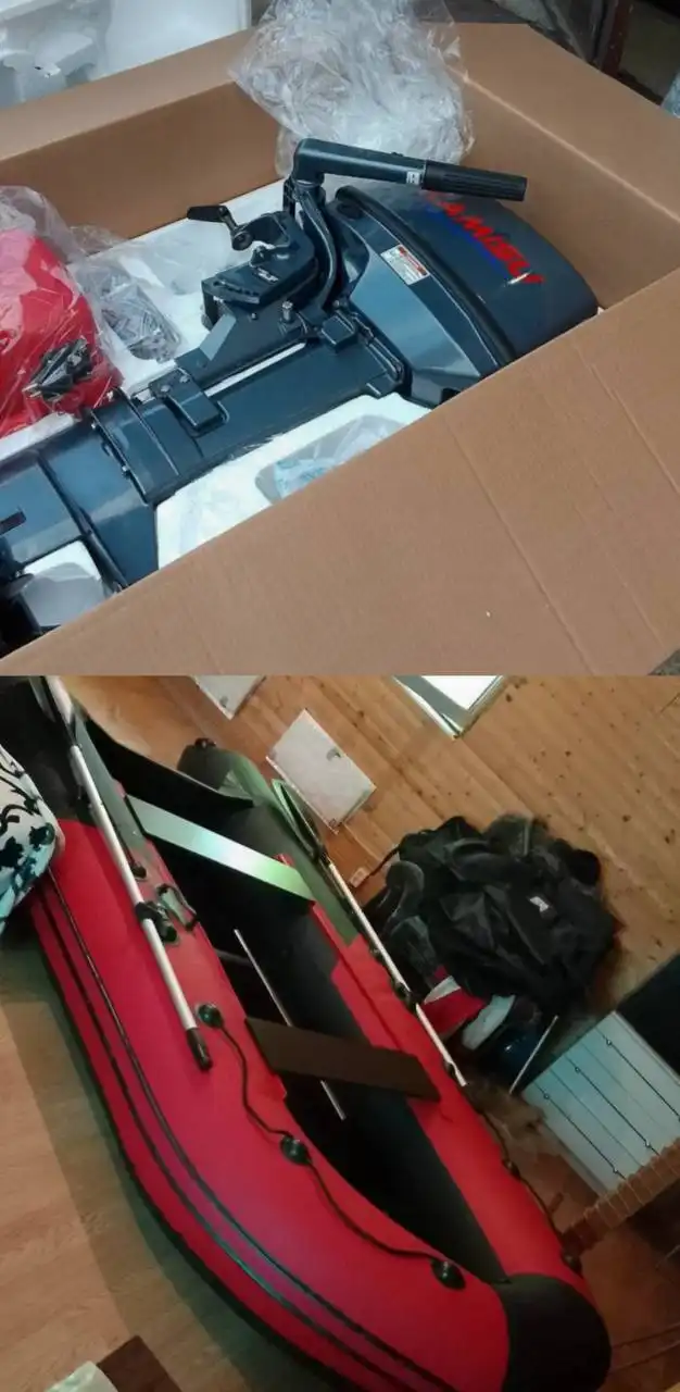 Продажа комплекта лодки Ривьера 3200 СК с мотором Kamisu 9.8 2T