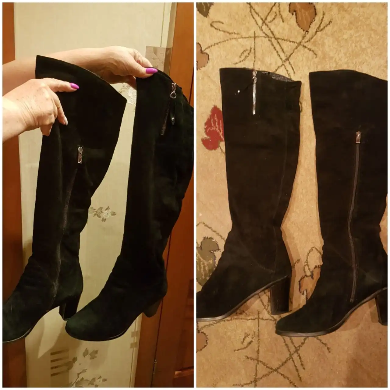 Продажа замшевых сапог 39 размера