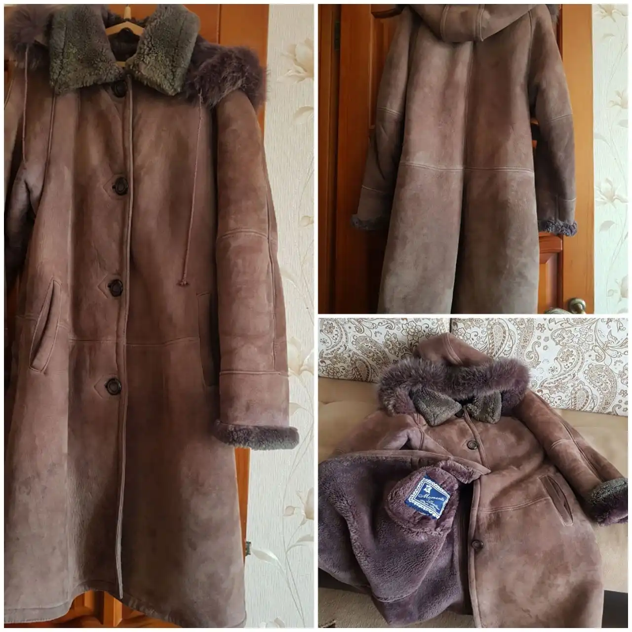 Продажа дубленки натуральной коричневой Турция размер 48-50