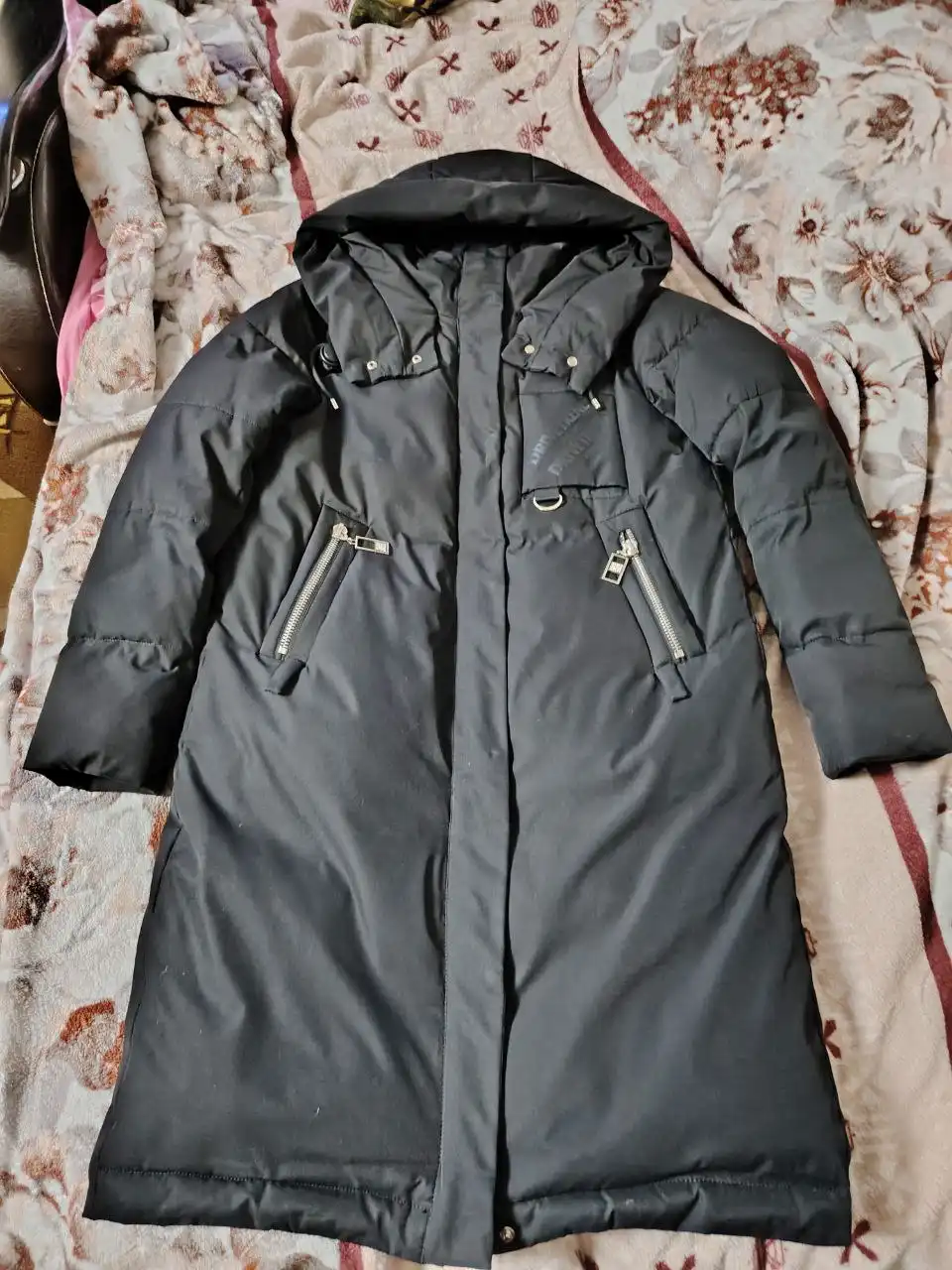 Пуховик удлинённый 46 размер