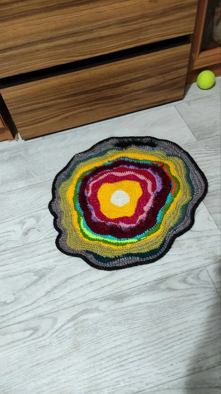 Яркий коврик Клякса ручной работы - Коврики (Для дома и дачи) в Энгельс