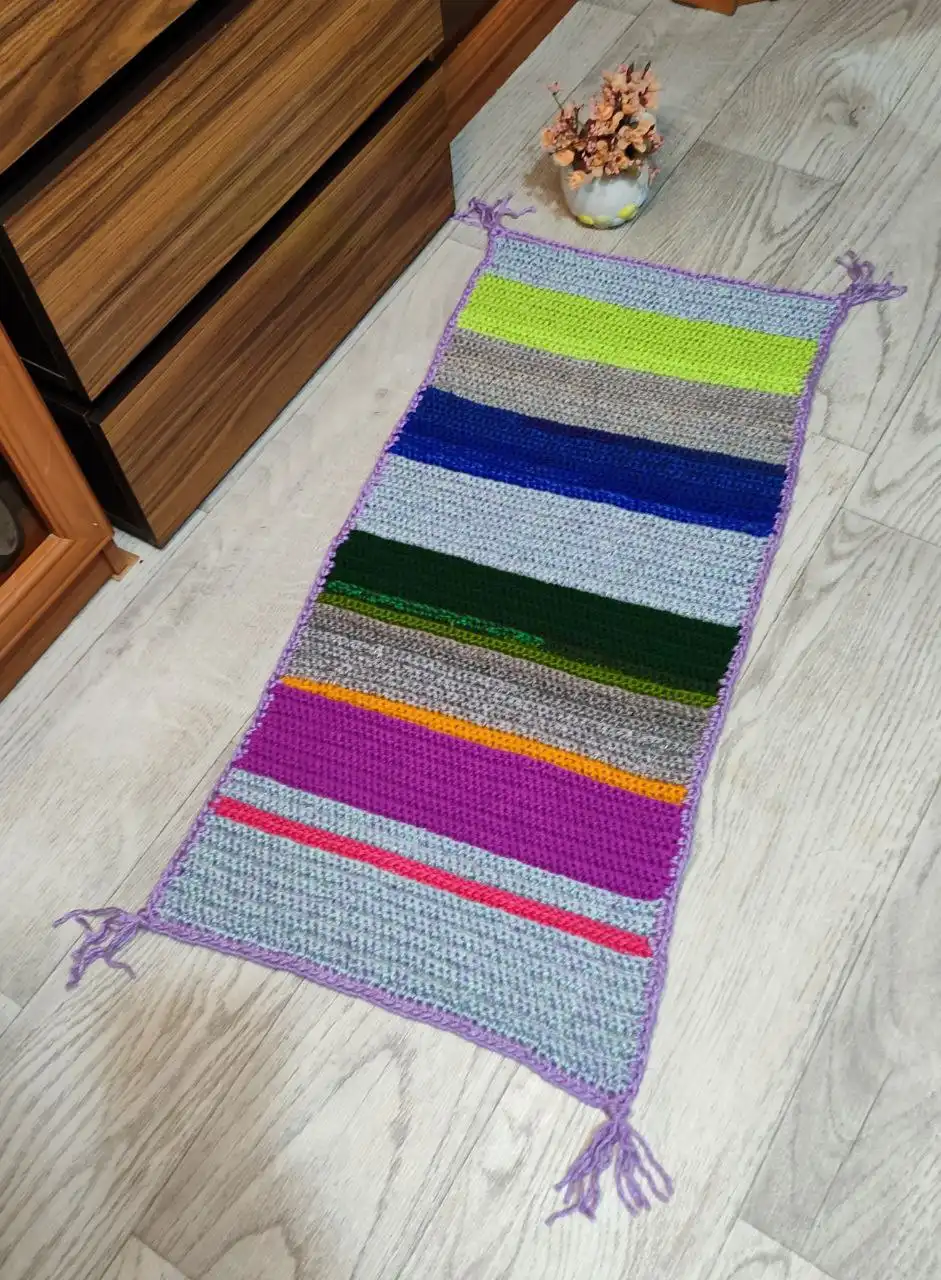 Вязаные коврики ручной работы 100x50 см - Текстиль (Для дома и дачи) в Энгельс