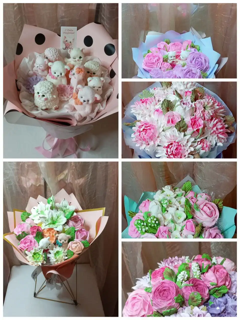 Зефирные букеты - съедобные цветы - Рукоделие/Подарки (Хобби и отдых) в Энгельс