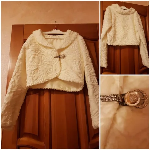 Продажа свадебной шубки цвета шампанского - Одежда в Энгельс