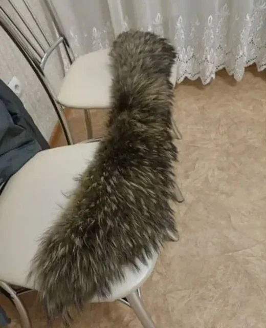 Объёмная меховая опушка из енота - Одежда в Энгельс