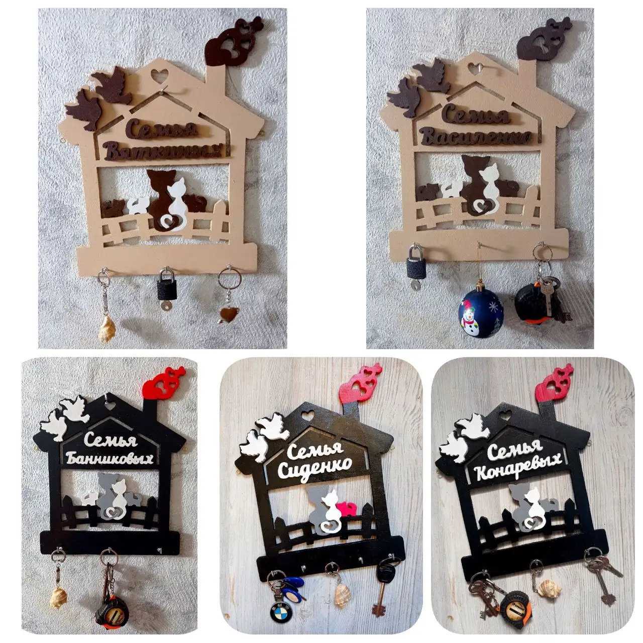 Настенная фамильная ключница ручной работы - Декор интерьера (Для дома и дачи) в Энгельс