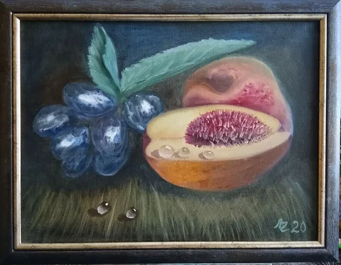 Картина маслом "Натюрморт" ручная работа - Открытки/Поздравительные в Энгельс