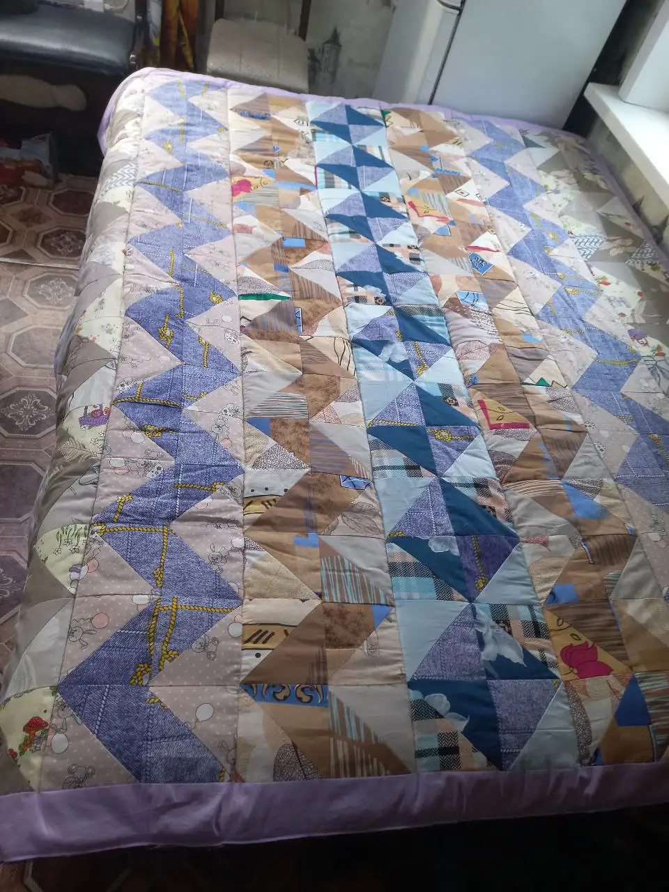 Лоскутные одеяла ручной работы из хлопка с синтепоном - Рукоделие (Барахолка) в Энгельс