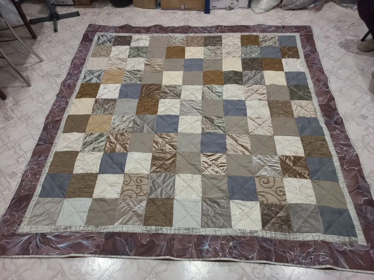 Лоскутные одеяла ручной работы из хлопка с синтепоном - Рукоделие (Барахолка) в Энгельс