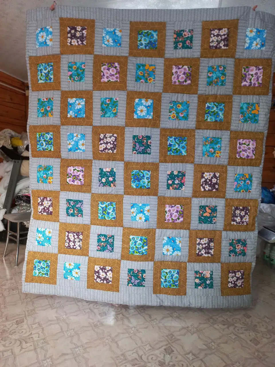 Лоскутные одеяла ручной работы из хлопка с синтепоном - Рукоделие (Барахолка) в Энгельс