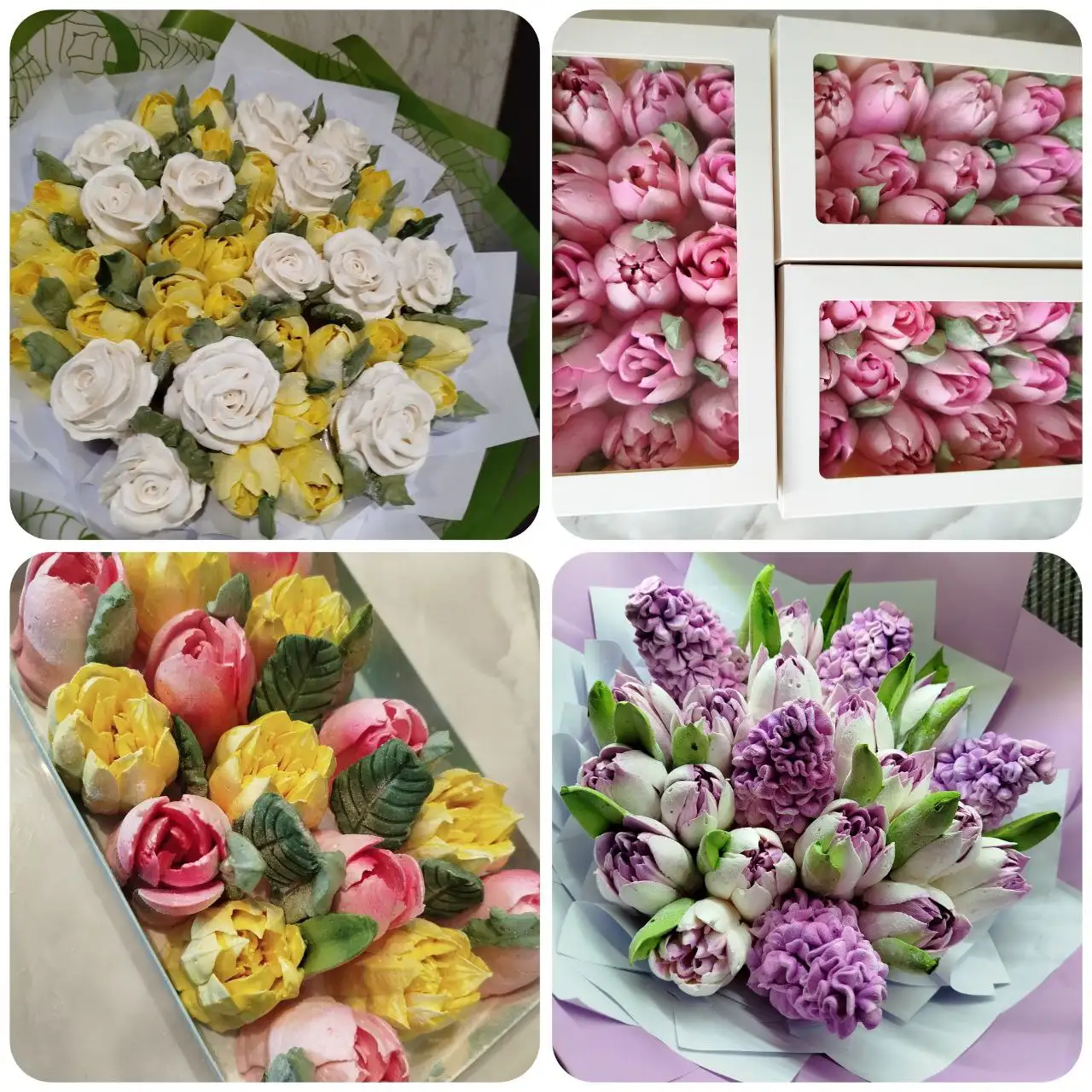 Необычные зефирные цветы на фруктово-ягодном пюре - Хобби и отдых в Энгельс