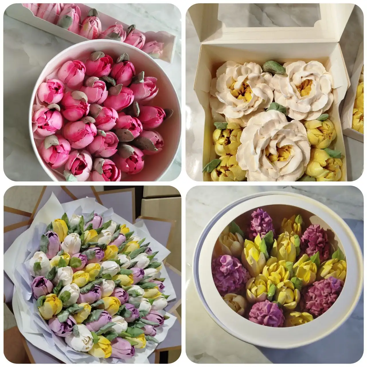 Необычные зефирные цветы на фруктово-ягодном пюре - Хобби и отдых в Энгельс