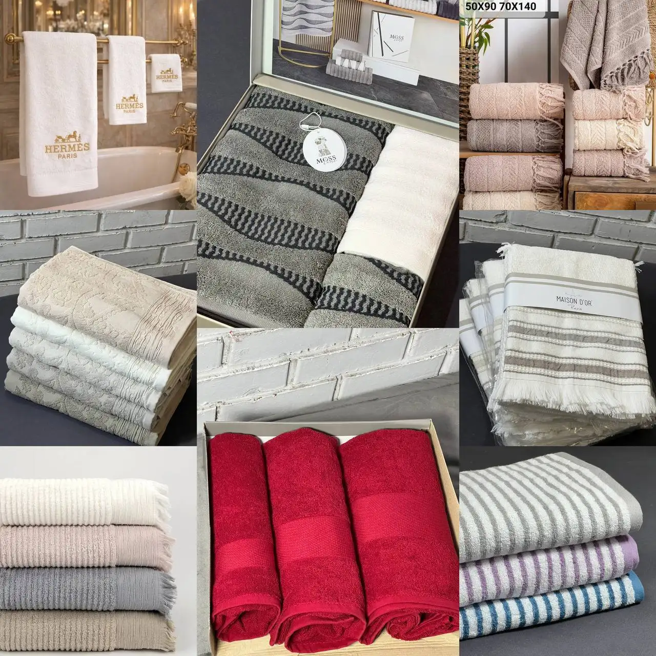 Полотенца разных размеров в подарочных коробках - Текстиль (Барахолка) в Энгельс