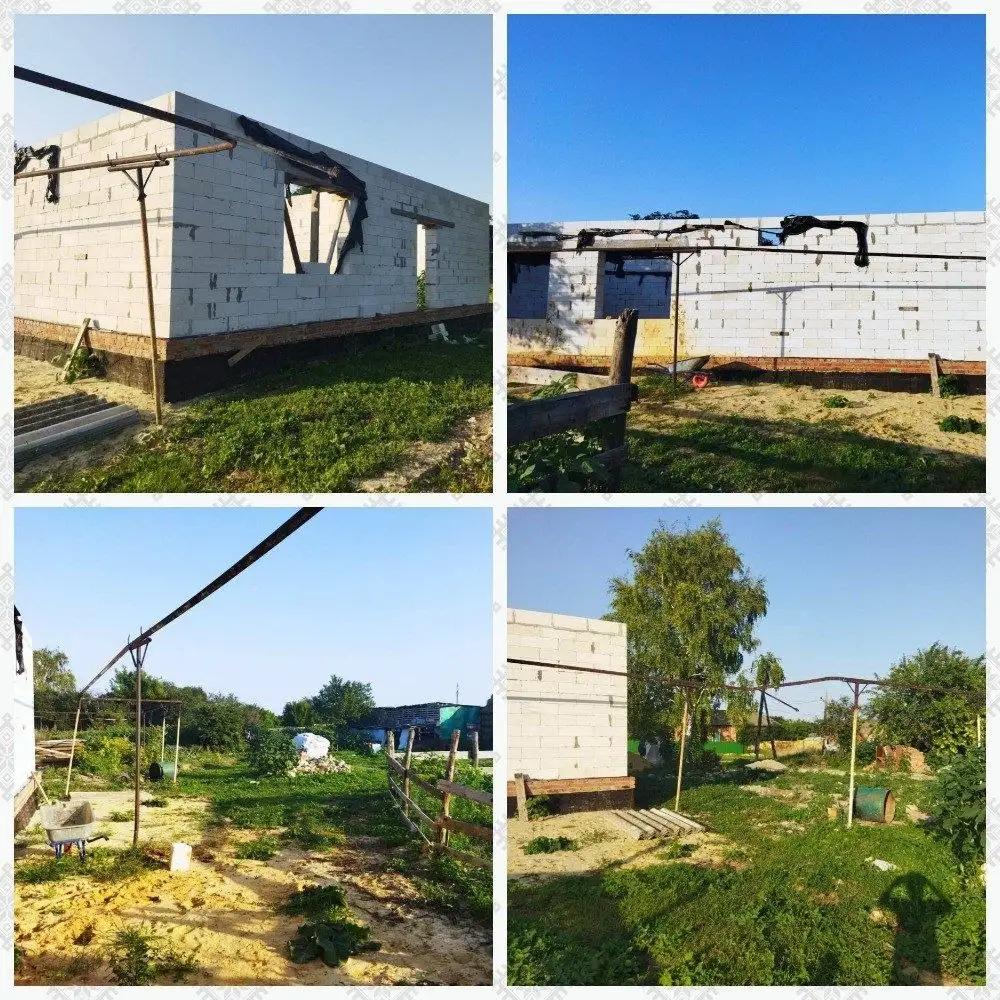 Земельный участок с недостроенным домом 136 кв.м, 800 тыс. руб. - Земельные участки (Недвижимость) в Энгельс
