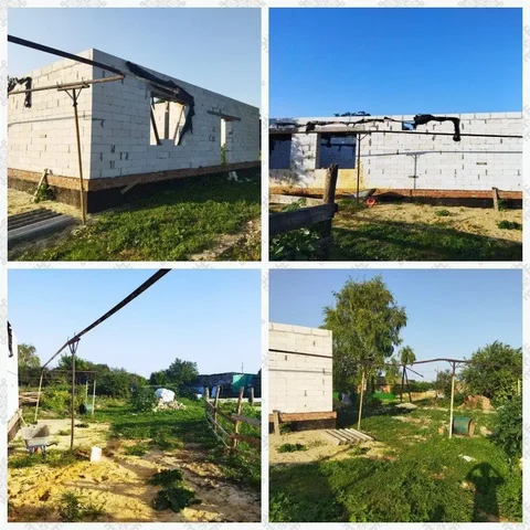 Земельный участок с недостроенным домом 136 кв.м, 800 тыс. руб. - Дома, дачи, коттеджи в Энгельс