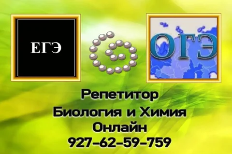 Репетитор по биологии и химии онлайн - Услуги в Энгельс