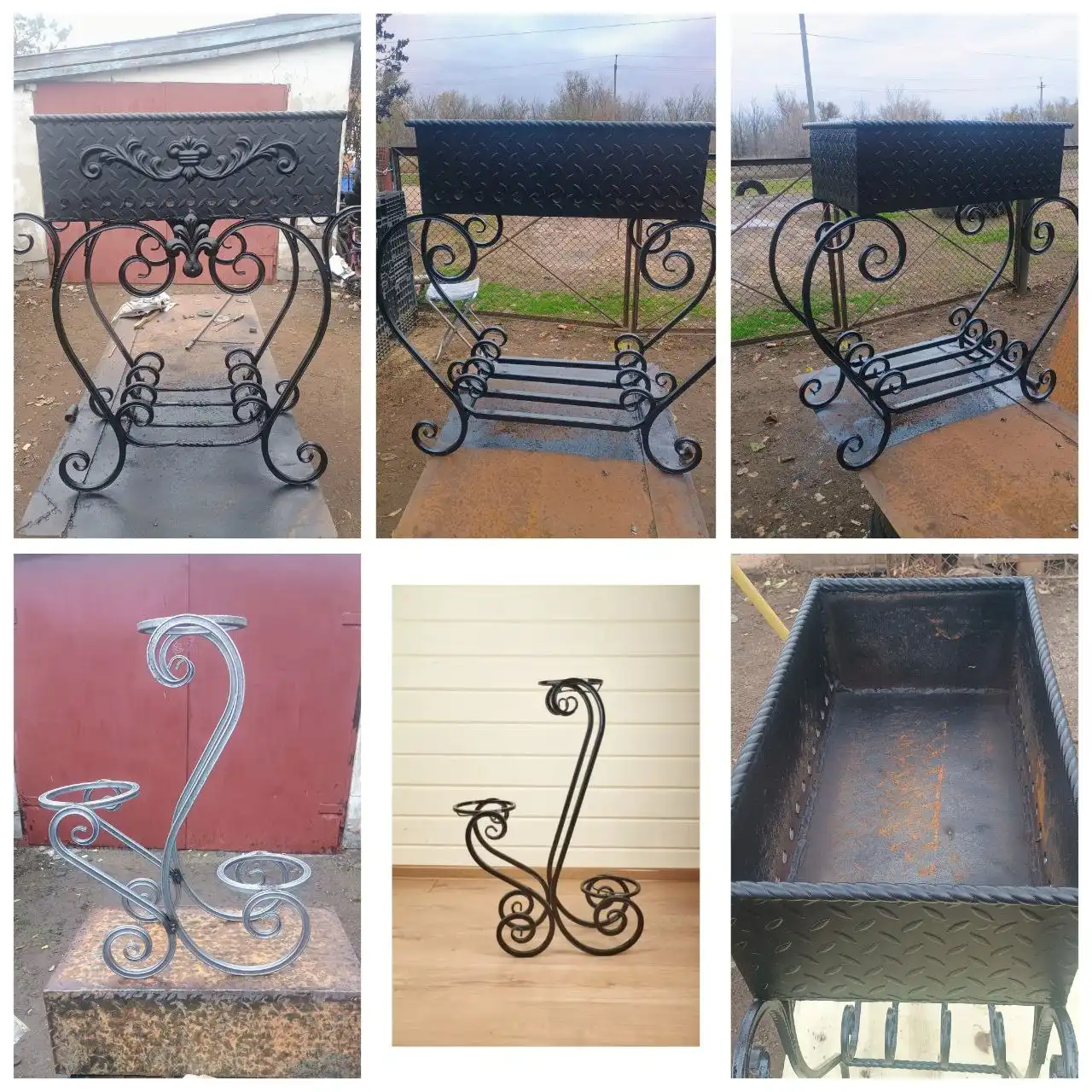 Мангал металлический тройка рифленый