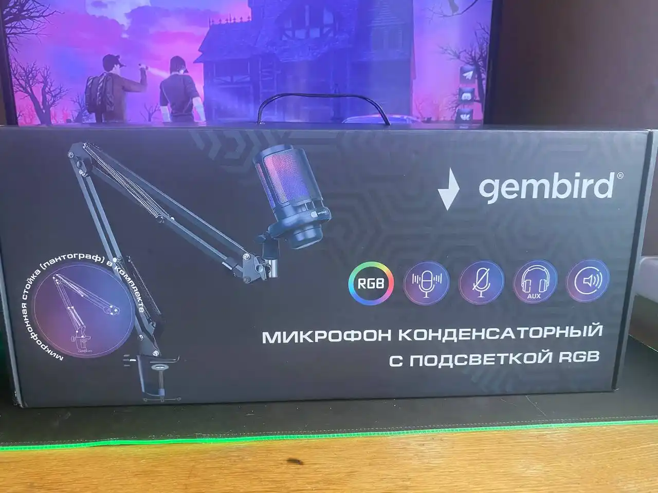 Продам игровой микрофон и руль