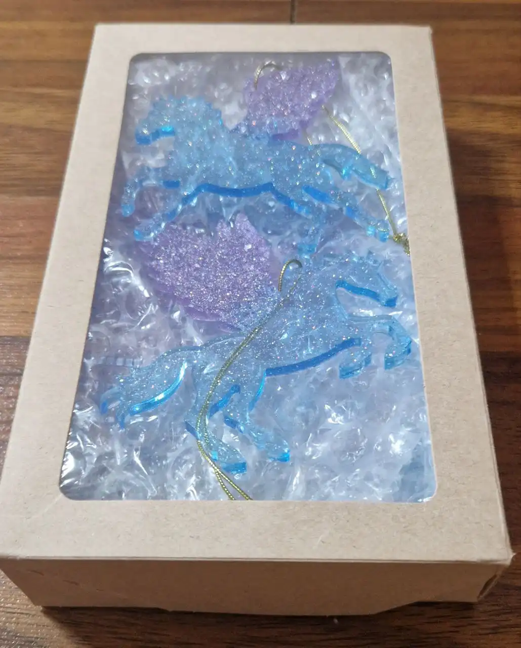 Набор новогодних игрушек из эпоксидной смолы