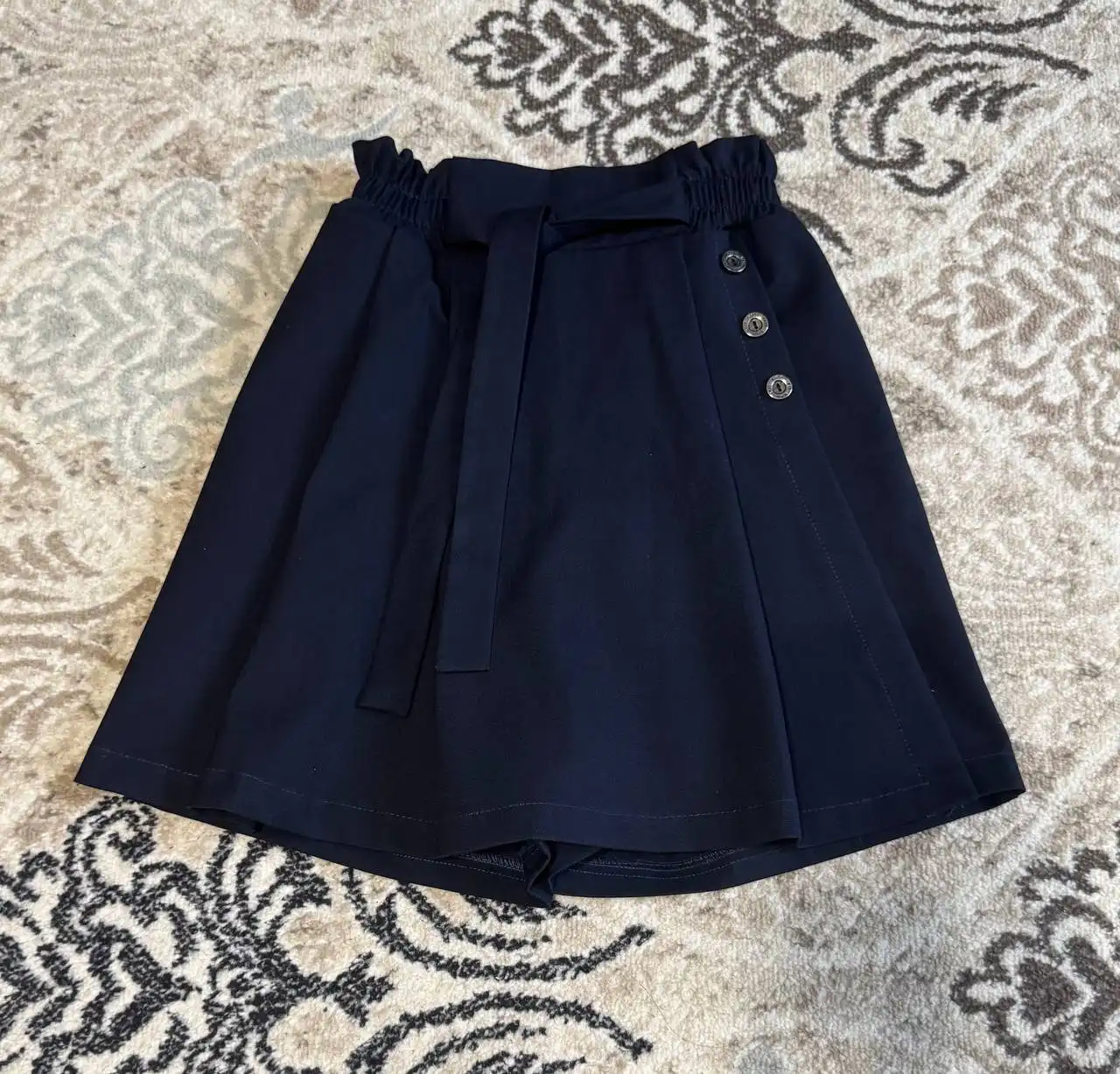 Юбка-шорты темно-синие размер 146