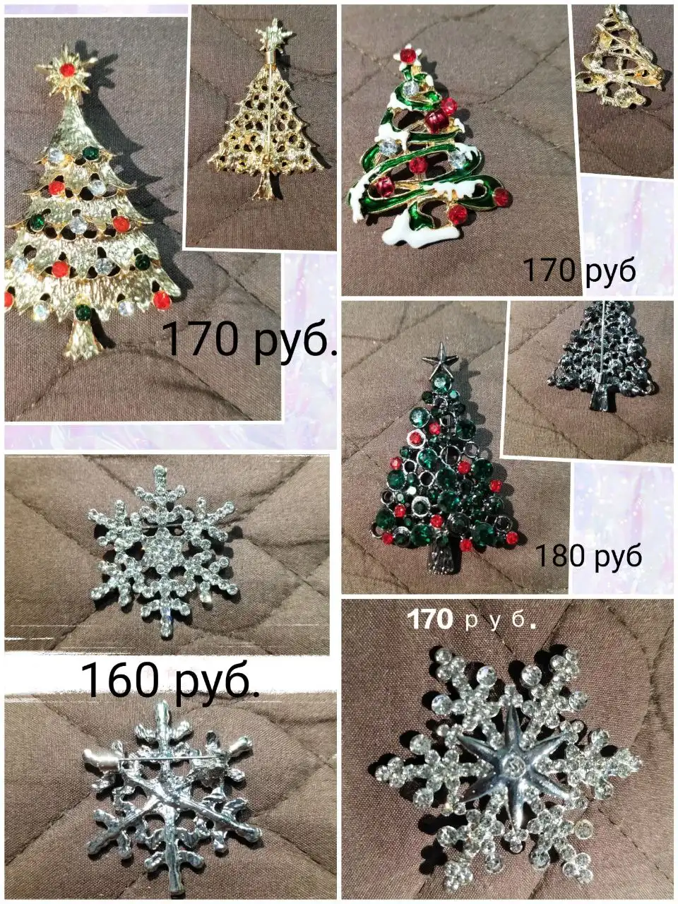 Брошки для праздничного образа и подарков
