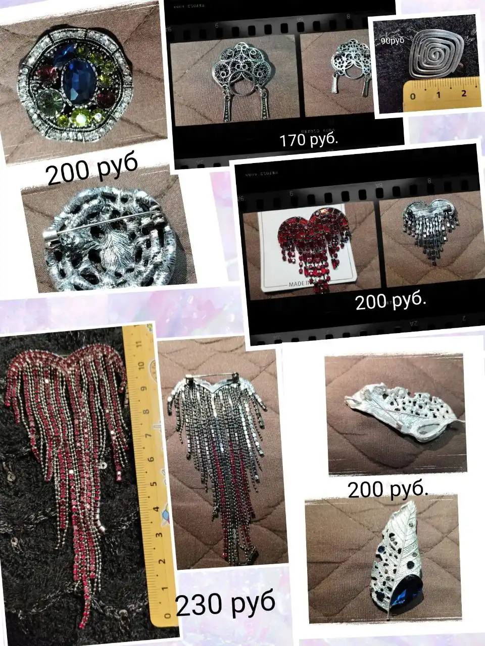 Брошки для праздничного образа и подарков