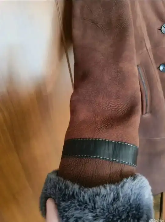 Женская дублёнка из натуральной кожи и меха овчины