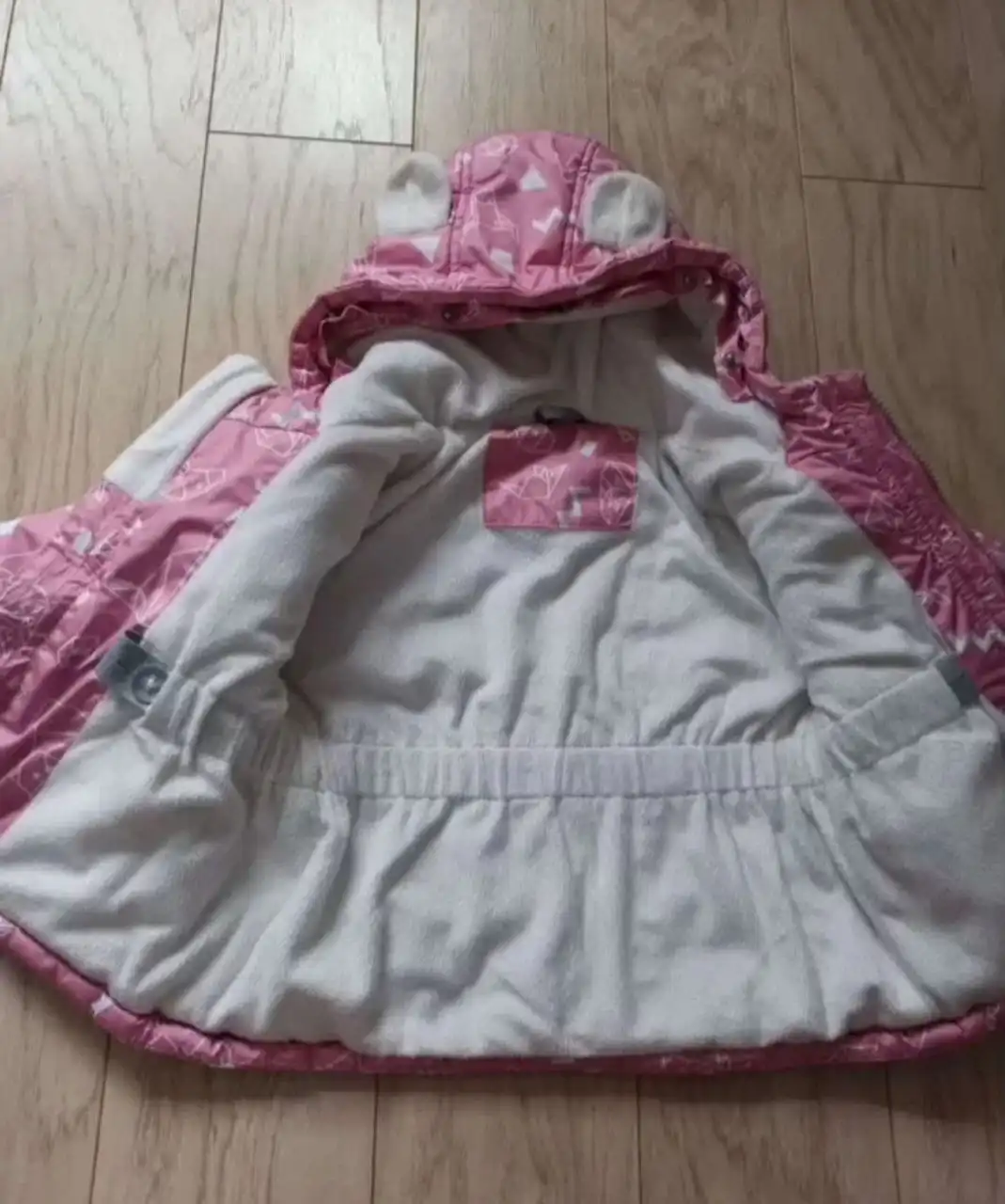 Зимняя куртка на флисовой подкладке рост 80