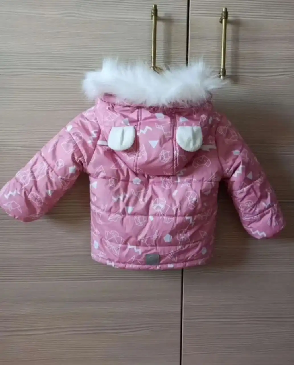 Зимняя куртка на флисовой подкладке рост 80