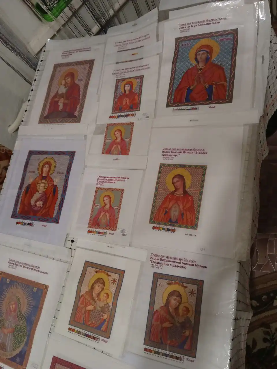 Схемы для вышивания бисером и нитками 114 шт.