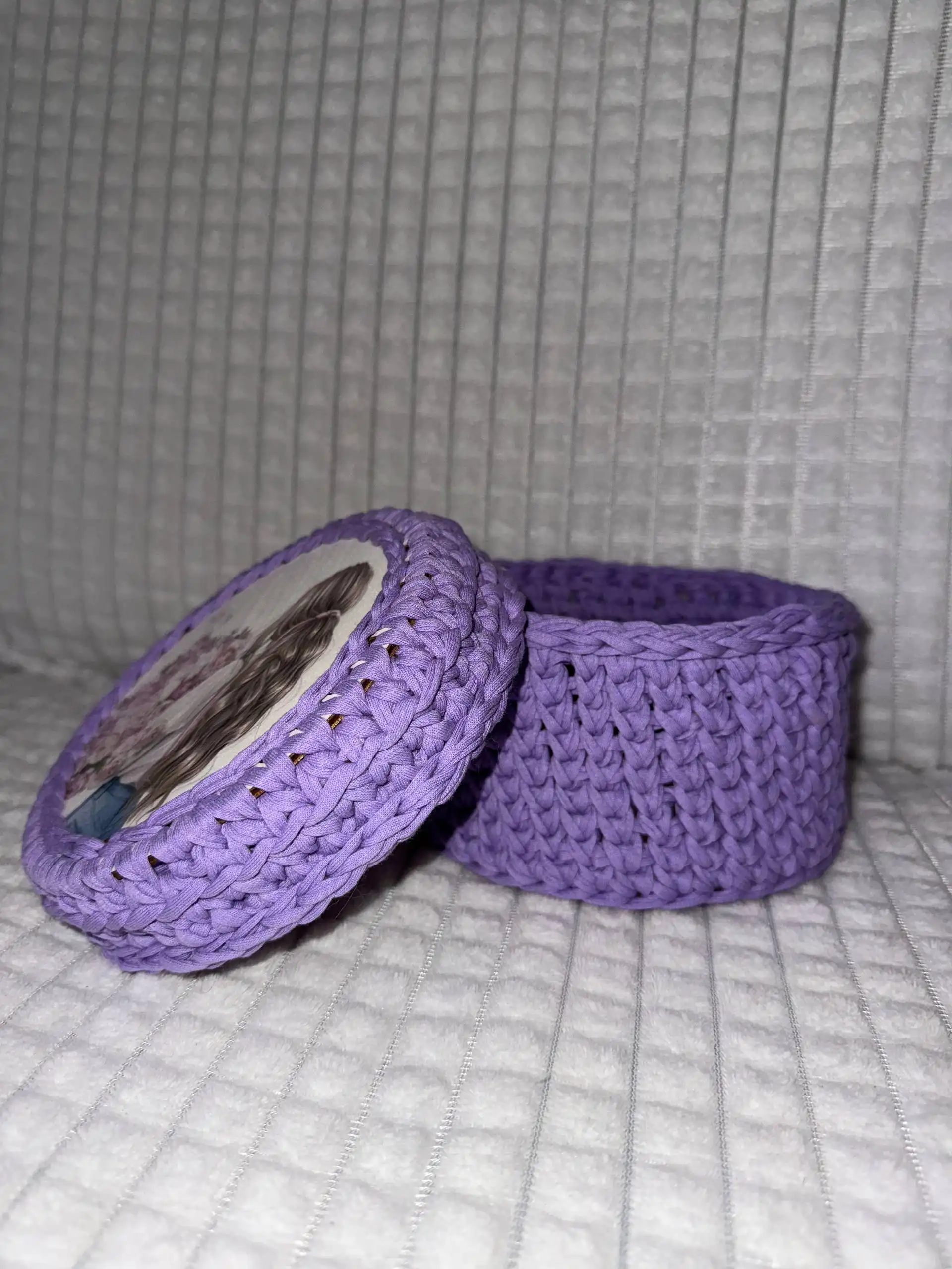 Вязаные корзинки ручной работы на заказ - Рукоделие (Барахолка) в Саратов