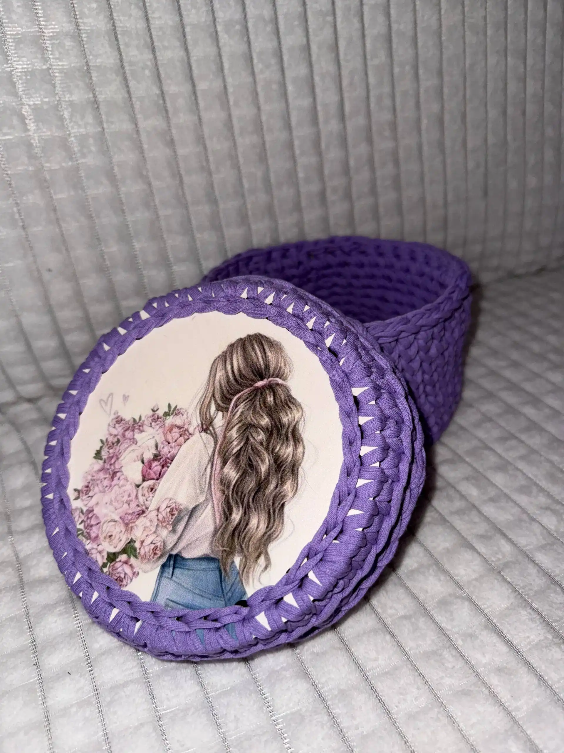 Вязаные корзинки ручной работы на заказ - Рукоделие (Барахолка) в Саратов